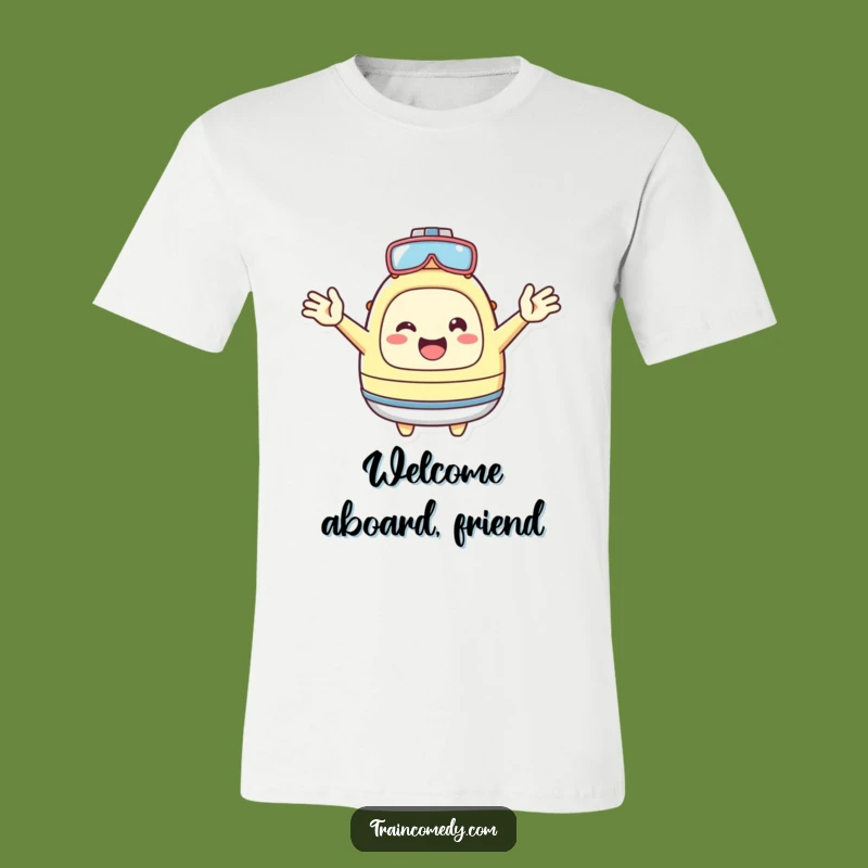 Funny Kawaii Welcome T-Shirt: Cheerful character shirt, a perfect funny gift for friends.