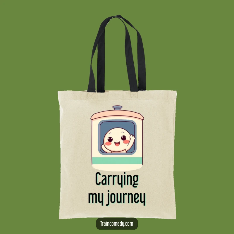 Funny Train Window Tote Bag - Carry Smiles and Your Essentials