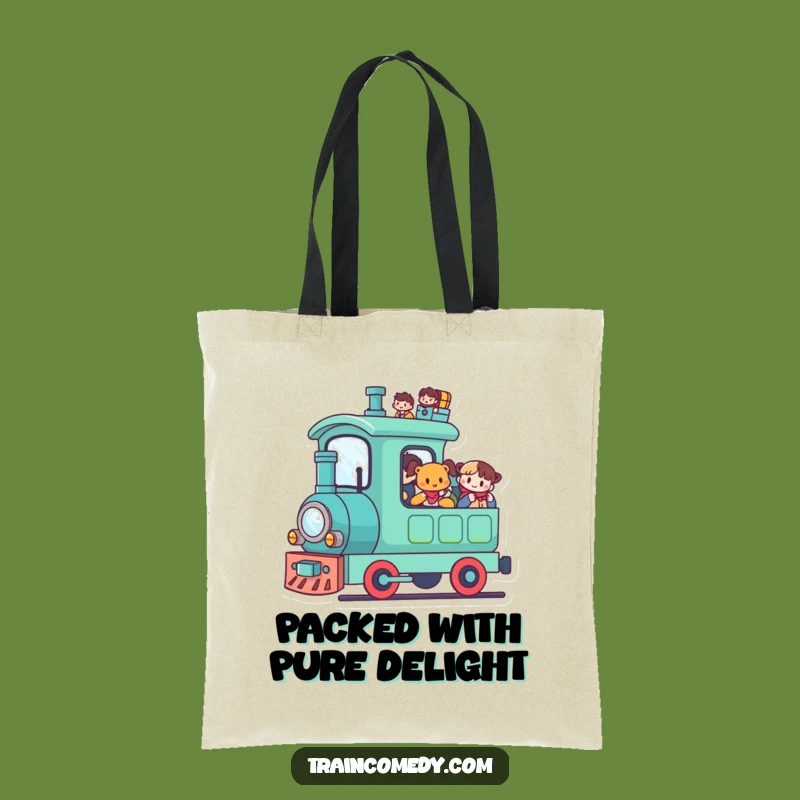 Funny Kawaii Train Tote Bag: Passenger Carrier Bag, Chic Funny Gift!