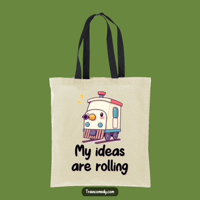 Funny Pencil Train Whistle Tote Bag Carry Your Ideas with Humor
