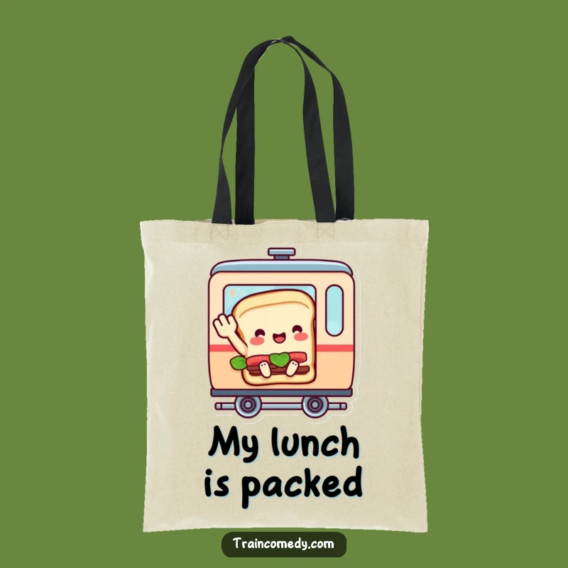 Funny Sandwich Train Tote Bag Carry Your Essentials with Humorous Style