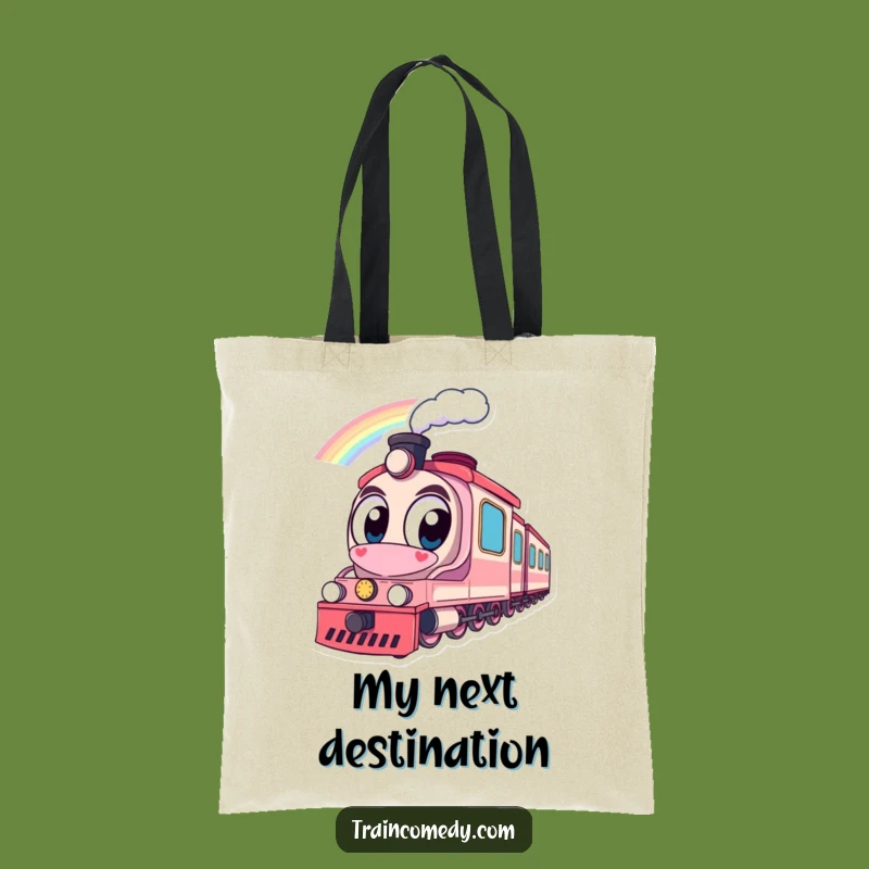Funny Train Rainbow Tote Bag: Carry Your Dreams, Perfect Eco-Friendly Gift