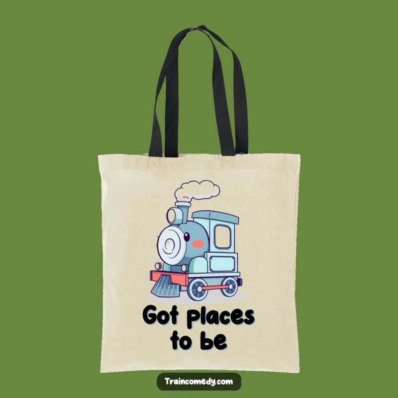Funny Durable Choo-Choo Train Tote Bag: Carry Your Day with Joy