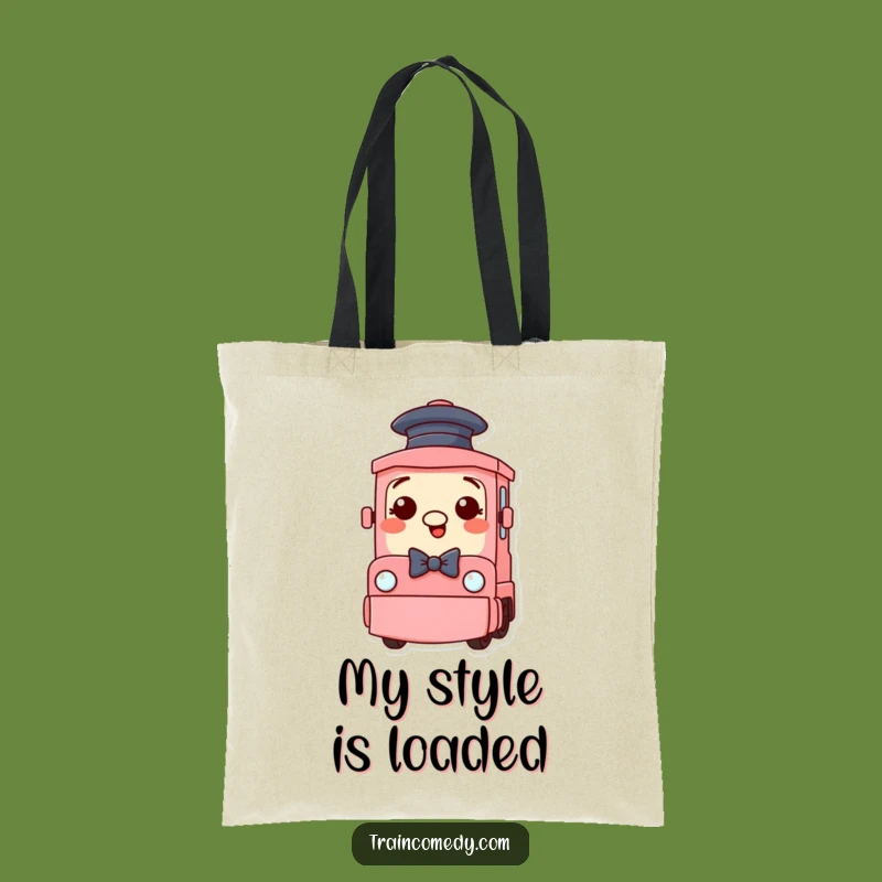 Funny Train Tote Bag - Carry Your Essentials with Sassy Charm!
