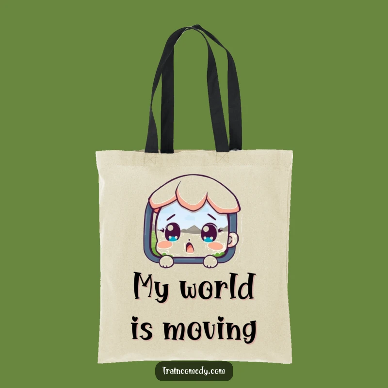 Funny Scenic Traveler Tote Bag: Carry Your Discoveries with Surprise